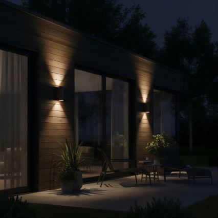Ideal Lux - Spoljašnje zidno svetlo GUN 1xE27/60W/230V 31 cm IP54 braon