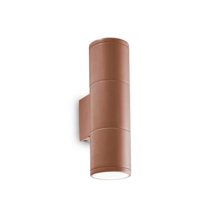 Ideal Lux - Spoljašnje zidno svetlo GUN 1xGU10/35W/230V 21 cm IP44 braon