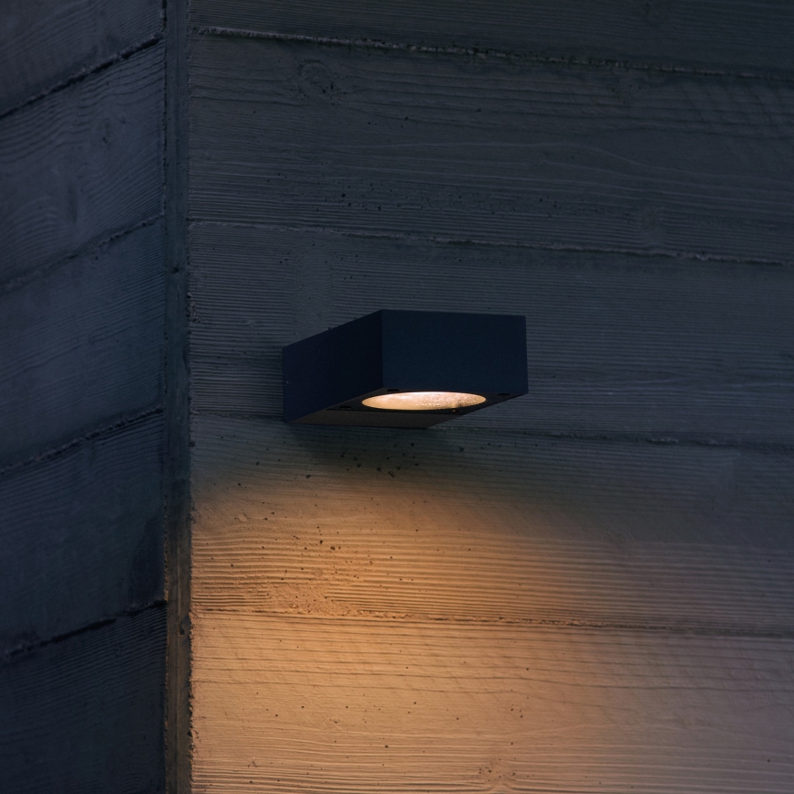 Ideal Lux - Spoljašnje zidno svetlo SIRIO 1xGX53/9W/230V IP65 antracit