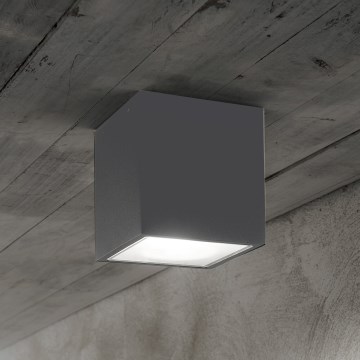 Ideal Lux - Spoljašnji spot TECHO 1xGU10/20W/230V 9x9 cm IP54 antracit