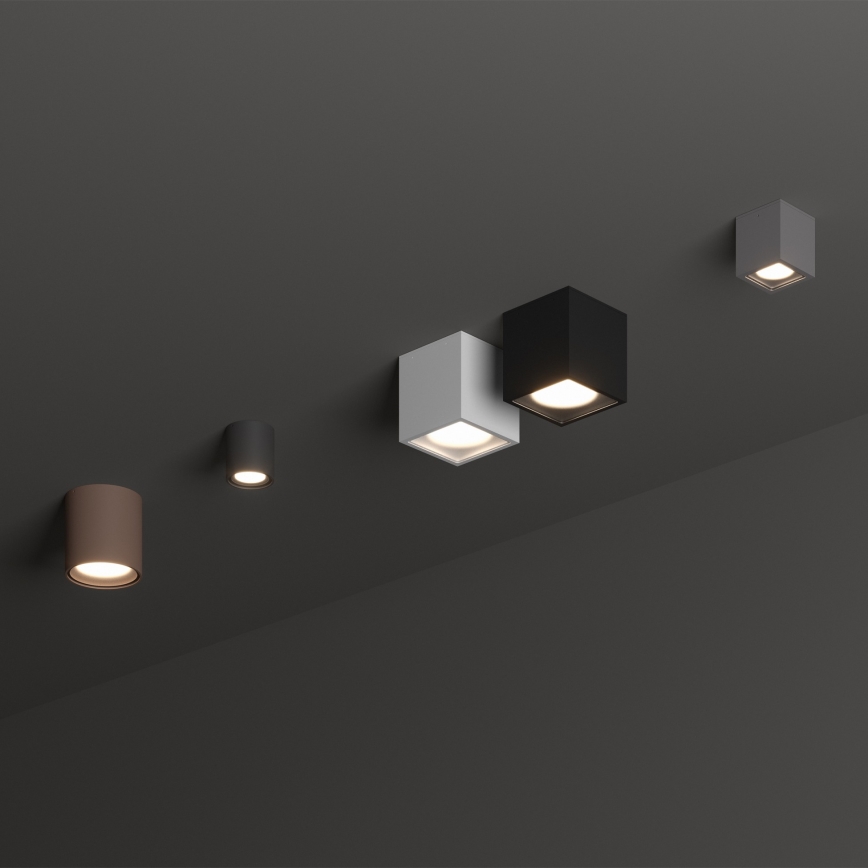 Ideal Lux - Spoljašnji spot TECHO 1xGU10/20W/230V 9x9 cm IP54 antracit