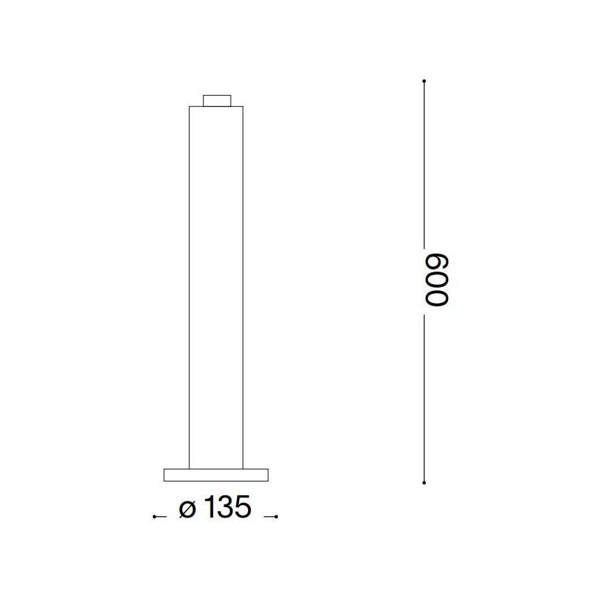 Ideal Lux - Spoljna lampa CLIO 1xE27/42W/230V 60 cm IP44 braon