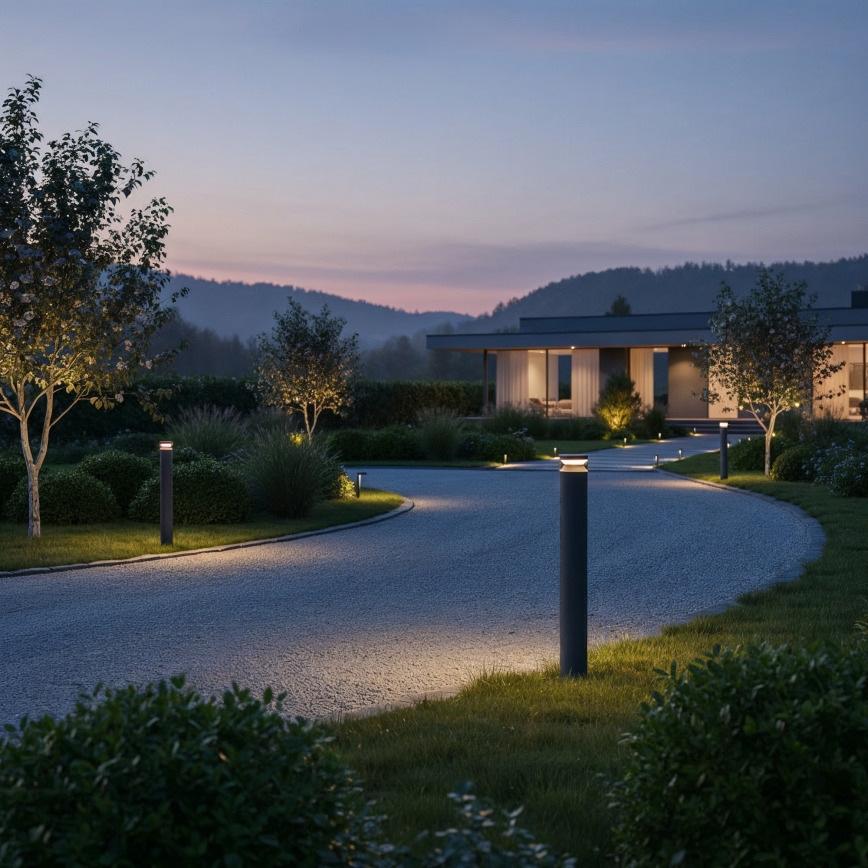 Ideal Lux - LED spoljašnja lampa BOEING LED/14W/230V 100 cm CRI 90 IP65 antracit