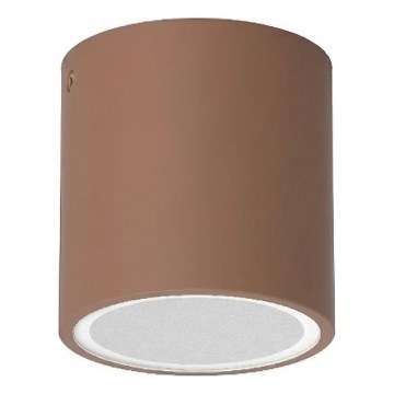 Ideal Lux - Spoljna spot svetiljka TECHO 1xGU10/20W/230V, prečnik 9 cm, IP54, braon