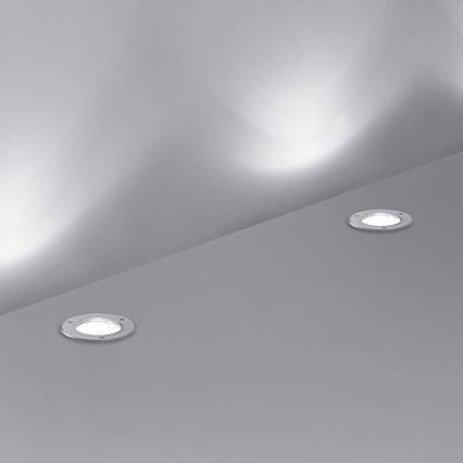 Ideal Lux - Spoljašnja ugradna svetiljka PARK 1xGU10/20W/230V IP65 matni hrom