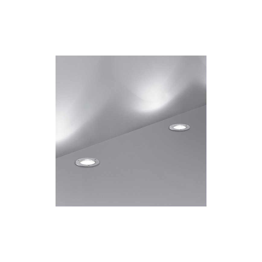 Ideal Lux - Spoljašnja ugradna svetiljka PARK 1xGU10/20W/230V IP65 matni hrom