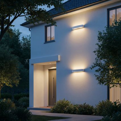 Ideal Lux - Spoljna zidna svetiljka ANDROMEDA 2xE27/60W/230V IP55 bela