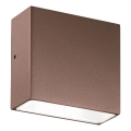 Ideal Lux - Spoljna zidna svetiljka TETRIS 1xG9/15W/230V IP44 braon