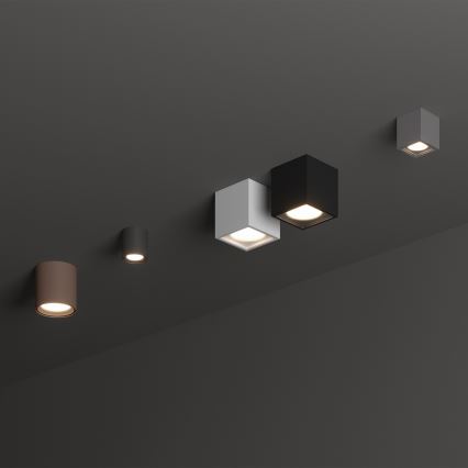 Ideal Lux - Spoljno spot svetlo TECHO 1xGU10/20W/230V 9x9 cm IP54 braon