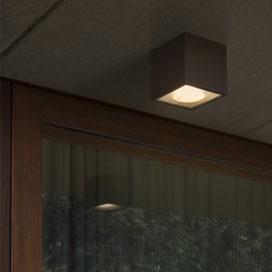 Ideal Lux - Spoljno spot svetlo TECHO 1xGU10/20W/230V 9x9 cm IP54 crna
