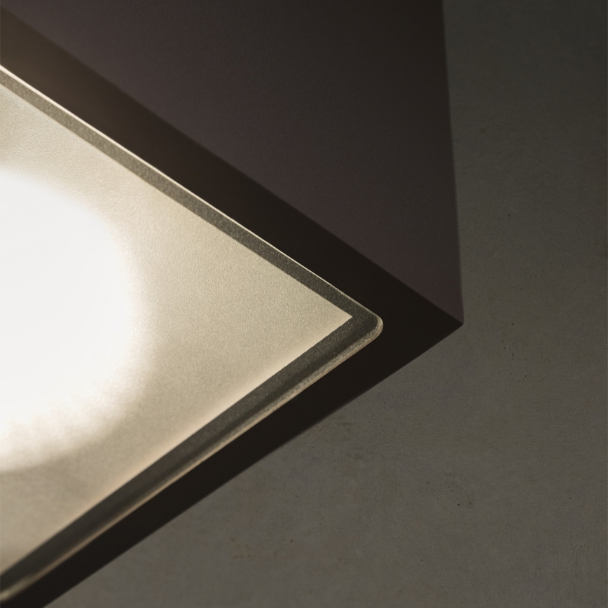 Ideal Lux - Spoljno spot svetlo TECHO 1xGU10/20W/230V 9x9 cm IP54 crna