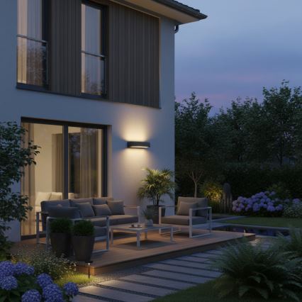 Ideal Lux - Spoljno zidno svetlo ANDROMEDA 2xE27/60W/230V IP55 crna