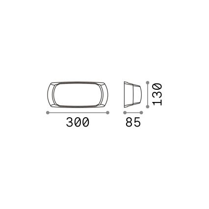 Ideal Lux - Spoljno zidno svetlo FELIX 1xE27/23W/230V IP66 bela