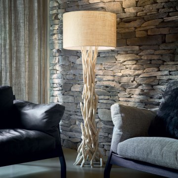 Ideal Lux - Stojeća lampa DRIFTWOOD 1xE27/60W/230V guava