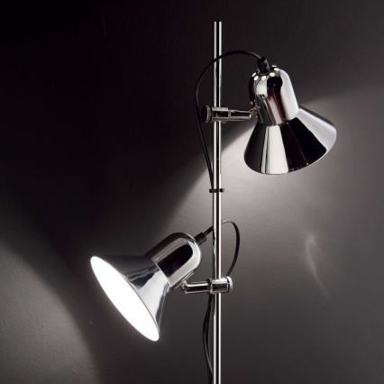 Ideal Lux - Stojeća lampa POLLY 2xE27/60W/230V crna