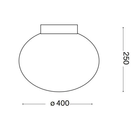 Ideal Lux - Stropna svetiljka CANDY 1xE27/42W/230V prečnik 40 cm bela