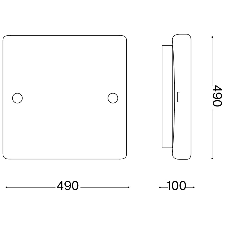 Ideal Lux - Stropna svetiljka CELINE 4xE27/60W/230V 49x49 bela