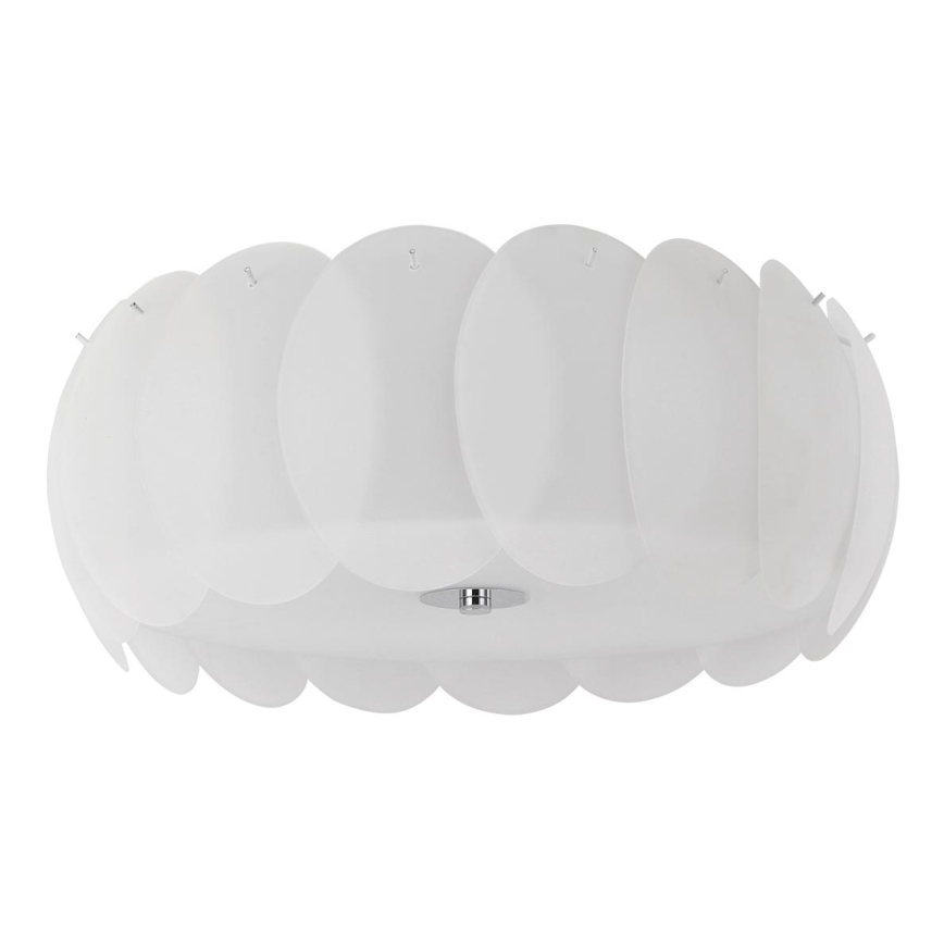 Ideal Lux - Stropna svetiljka OVALINO 8xE27/60W/230V preč. 53,5 cm bela