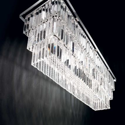 Ideal Lux - Stropno svetlo MARTINEZ 8xE14/40W/230V sjajni hrom
