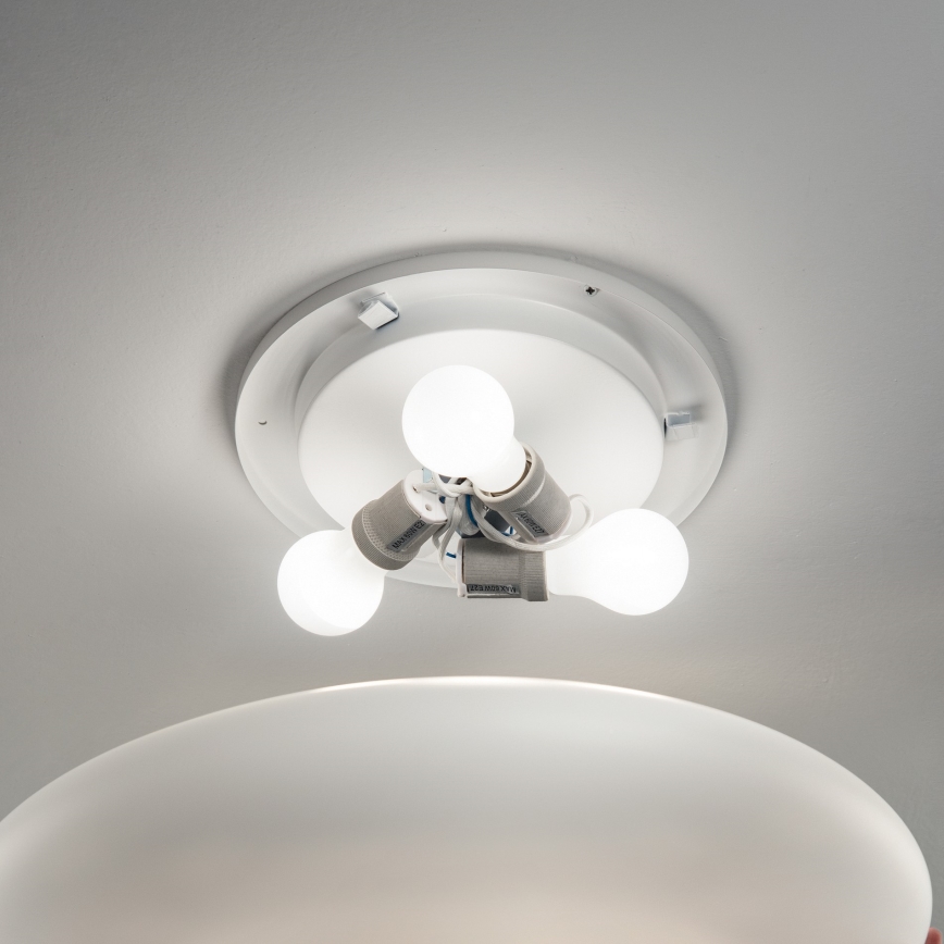 Ideal Lux - Stropno svetlo SMARTIES 3xE27/42W/230V, prečnika 50 cm, belo