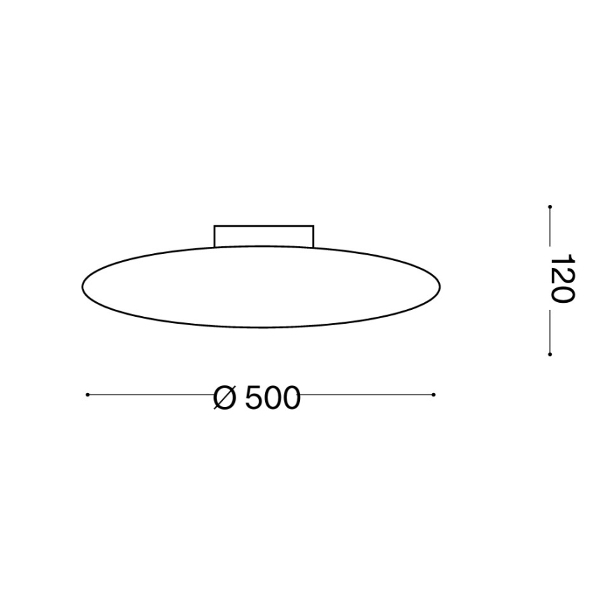 Ideal Lux - Stropno svetlo SMARTIES 3xE27/42W/230V, prečnika 50 cm, belo