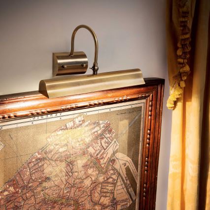 Ideal Lux - Svetlo za slike RETRO 2xE14/28W/230V mesing