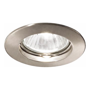 Ideal Lux - Ugradna svetiljka JAZZ 1xGU10/50W/230V, prečnik 7,7 cm, mat hrom
