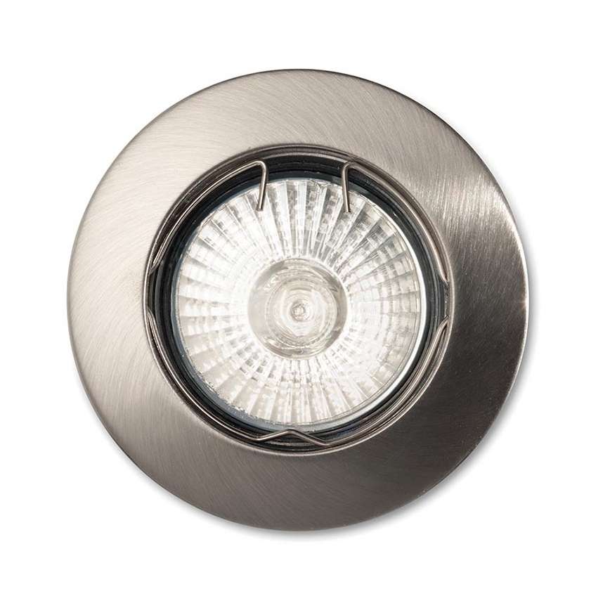 Ideal Lux - Ugradna svetiljka JAZZ 1xGU10/50W/230V, prečnik 7,7 cm, mat hrom