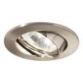 Ideal Lux - Ugradna svetiljka SWING 1xGU10/28W/230V prečnik 8,2 cm mat hrom