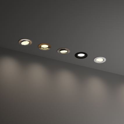 Ideal Lux - Ugradna svetiljka SWING 1xGU10/28W/230V prečnika 8,2 cm sjajni hrom