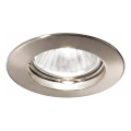 Ideal Lux - Ugradno svetlo 1xGU10/50W/230V prečnik 7,7 cm mat hrom