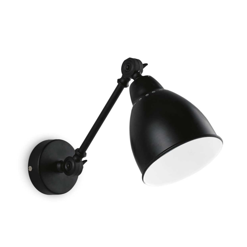 Ideal Lux - Zidna lampa 1xE27/42W/230V crna