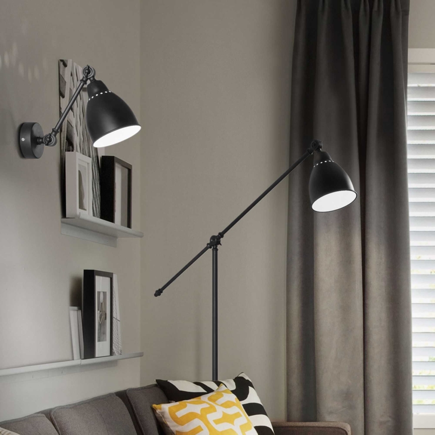 Ideal Lux - Zidna lampa 1xE27/42W/230V crna