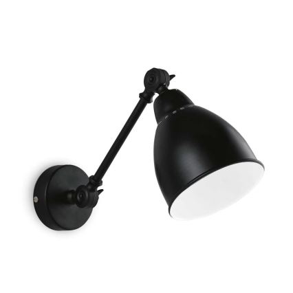 Ideal Lux - Zidna lampa NEWTON 1xE27/42W/230V crna