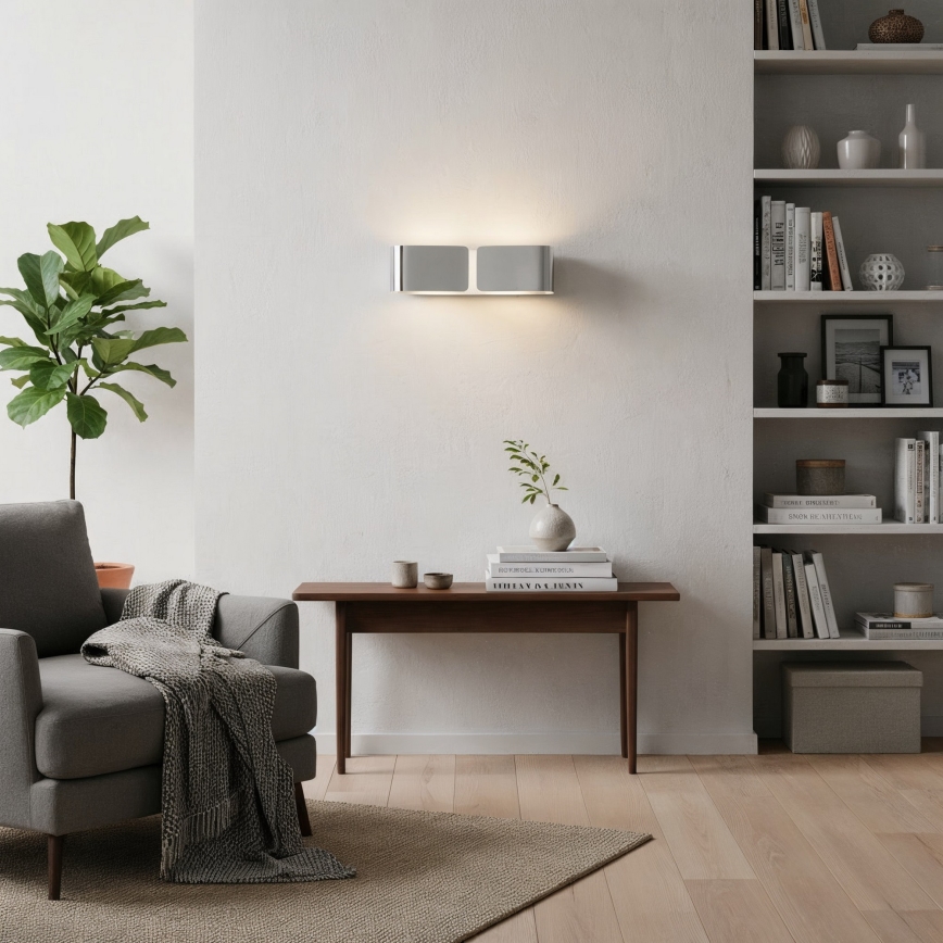 Ideal Lux - Zidno svetilo CLIP 2xE27/60W/230V, sjajni hrom