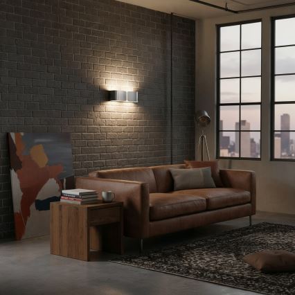 Ideal Lux - Zidno svetilo CLIP 2xE27/60W/230V, sjajni hrom