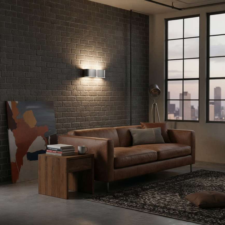 Ideal Lux - Zidno svetilo CLIP 2xE27/60W/230V, sjajni hrom