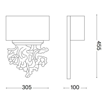 Ideal Lux - Zidno svetilo PETER 2xE14/40W/230V