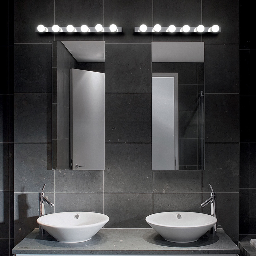 Ideal Lux - Zidno svetilo PRIVE 6xE14/40W/230V sjajni hrom