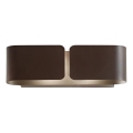 Ideal Lux - Zidno svetlo CLIP 2xE27/60W/230V braon