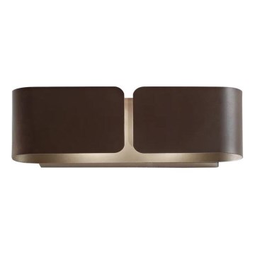 Ideal Lux - Zidno svetlo CLIP 2xE27/60W/230V braon