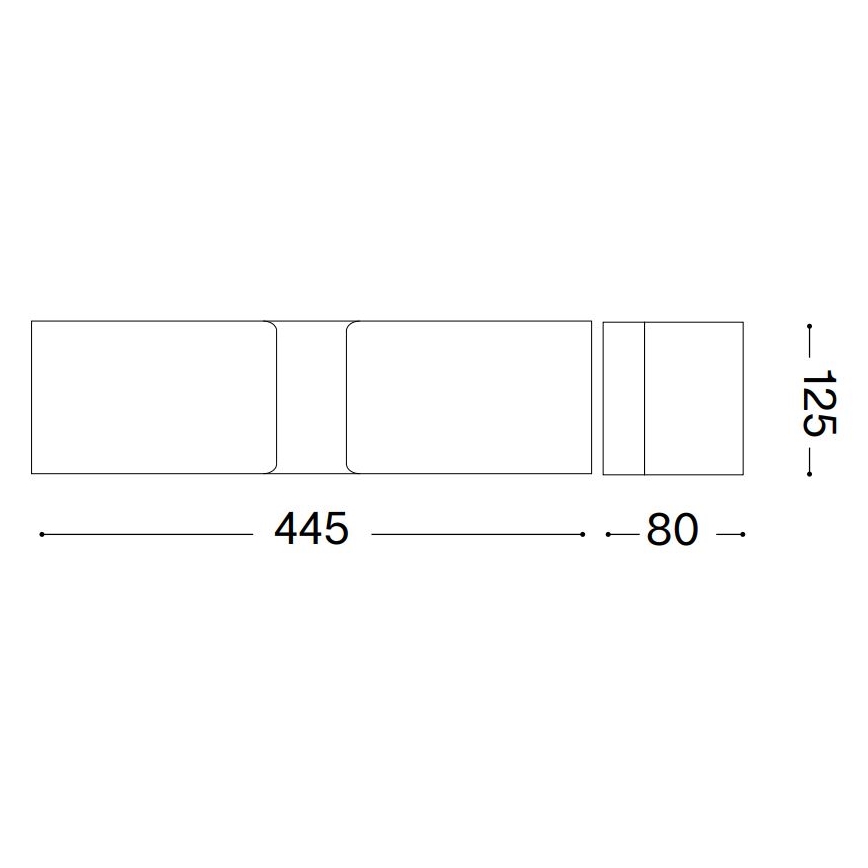 Ideal Lux - Zidno svetlo CLIP 2xE27/60W/230V braon