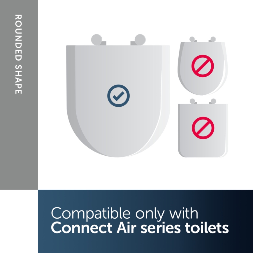Ideal Standard E036601 - WC daska CONNECT AIR, prigušiva, bela