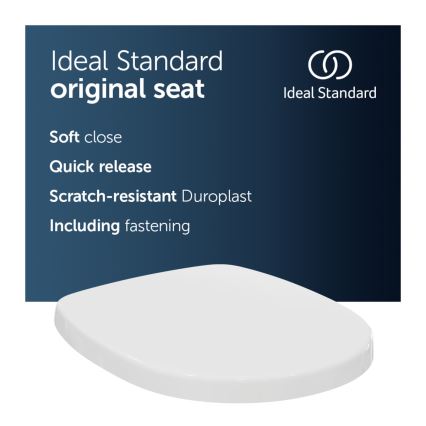 Ideal Standard E712701 - Toaletna daska SoftClose CONNECT (prigušiva), bela
