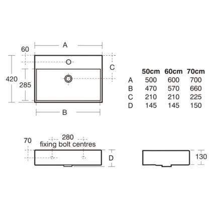 Ideal Standard K077701 - Zidni umivaonik STRADA 50x42 cm keramika/bela