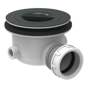 Ideal Standard K936367 - Sifon za tuš kadu 9 cm crna/bela