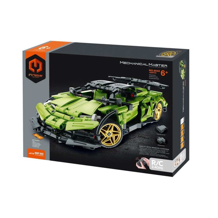 iM.Master - Komplet za sastavljanje trkačkog automobila 3xAAA, 429 delova + daljinski upravljač