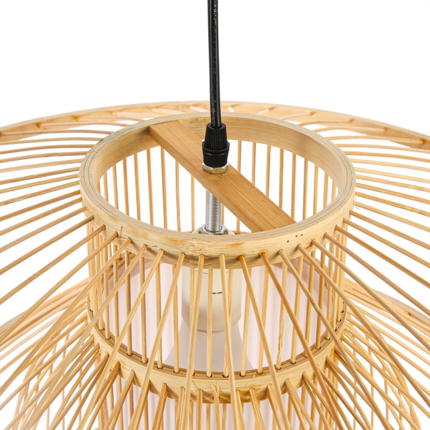 Viseći luster na kablu PINCHOS 1xE27/40W/230V, prečnik 50 cm, bambus