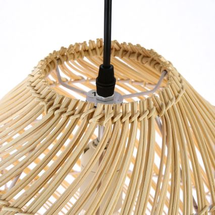 Luster na sajli PELO 1xE27/40W/230V prečnik 35 cm ratan