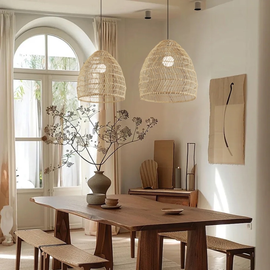 Luster na sajli BOHO DELICADO 1xE27/40W/230V prečnik 38 cm